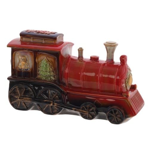 Фигурка декоративная "Поезд" с подсветкой, L34 W14 H21 см, ААА 3шт н/п