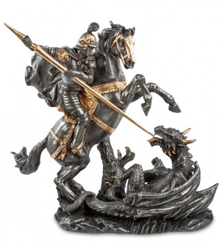 Статуэтка "Георгий Победоносец поражающий Змея"
