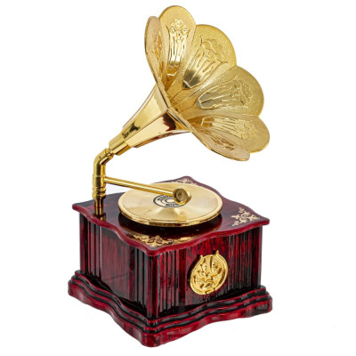 Изделие декоративное "Граммофон" (музык.), L9,5 W11 H18 см