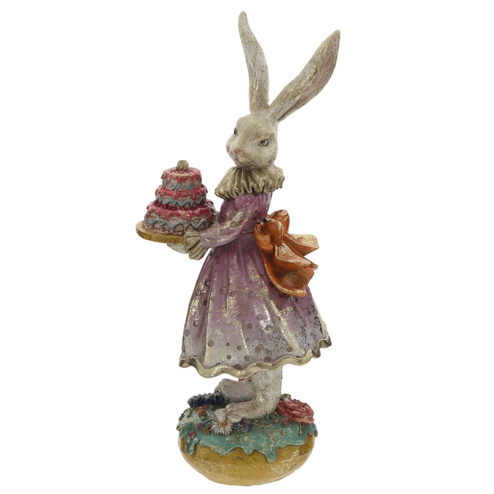 Фигурка декоративная "Зайка", L10 W13 H28 см