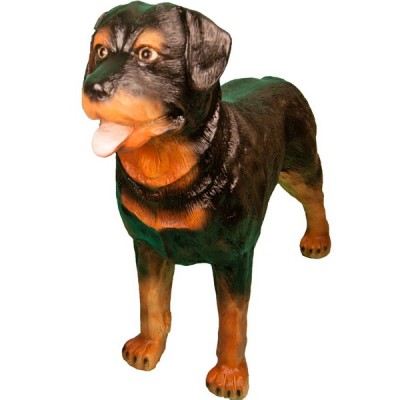 Декоративная садовая фигурка "Охраняющий ротвейлер"