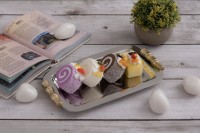 Сервировочный поднос "Байкал" под бамбук (латунь)