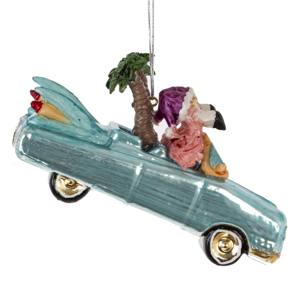 Украшение новогоднее "Машинка", L13 W6 H7 см