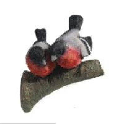 Декоративная садовая фигурка "Снегири на ветке"  