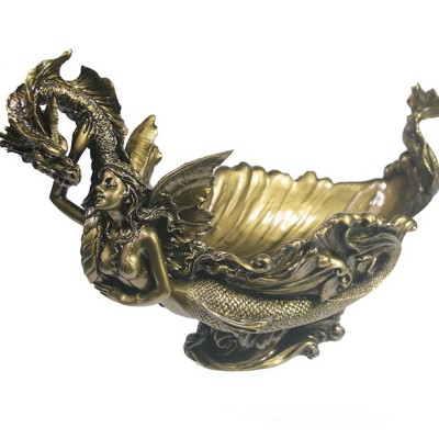 Декоративная чаша "Дракон с русалочкой"   