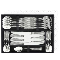 Набор столовый "№11" 24 предмета из мельхиора с посеребрением