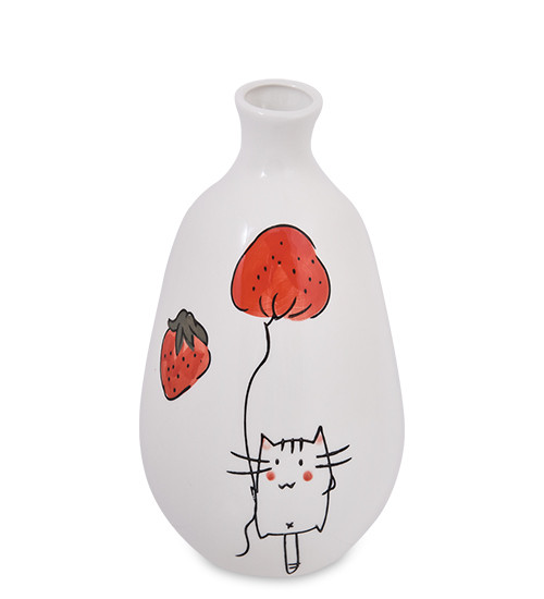 CV-08/1 Ваза "Кот с клубникой"