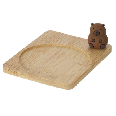 Кружка с ложкой на подставке, 280 мл, L12,5 W10 H7 см