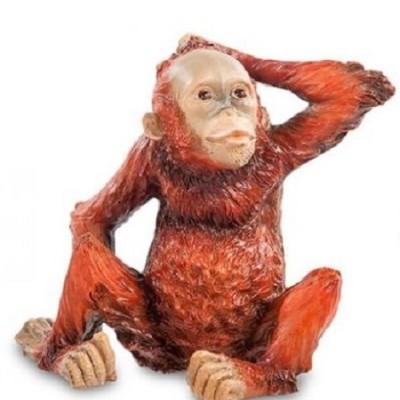 Статуэтка "Задумчивая обезьянка" Статуэтка "Задумчивая обезьянка"