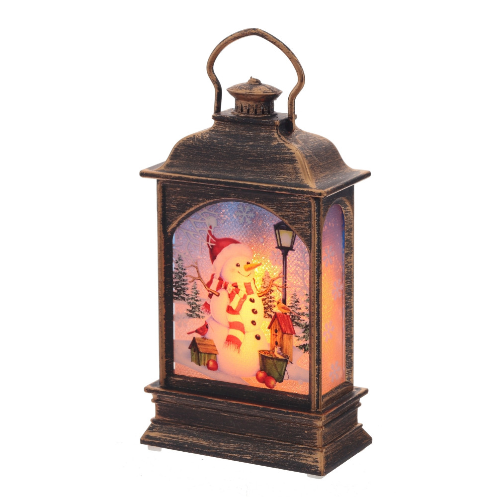 Изделие декоративное "Фонарь" с подсветкой (3хАG13, вход), L7 W4 H12 см, 3в.