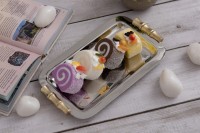 Сервировочный поднос "Байкал" под бамбук (алюминий)