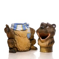Садовая урна "Медведь с шарфом"    