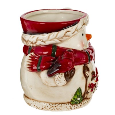 Кружка "Снеговик с шарфом",450 мл, L15 W9,5 H10,5 см, L14,5 W9 H10,5