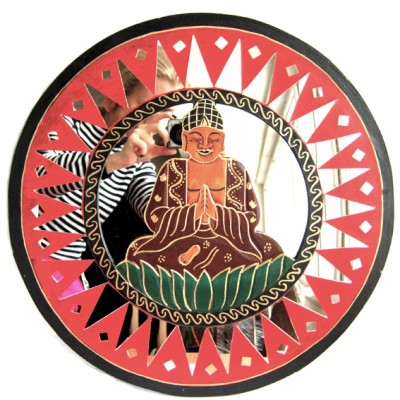 Зеркало - панно Будда 40см дерево