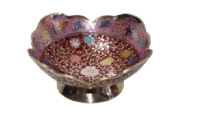 Конфетница латунь резная h-10 см