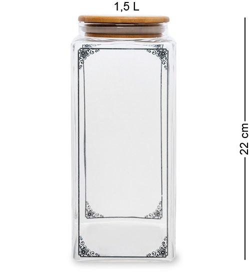 GS- 09 Банка для сыпучих "Антураж" 1,5л