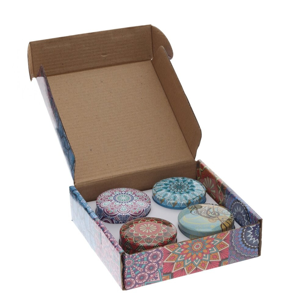 Свеча (блок 4 шт), D5,5 см,L6 W6 H4 см, 4в.