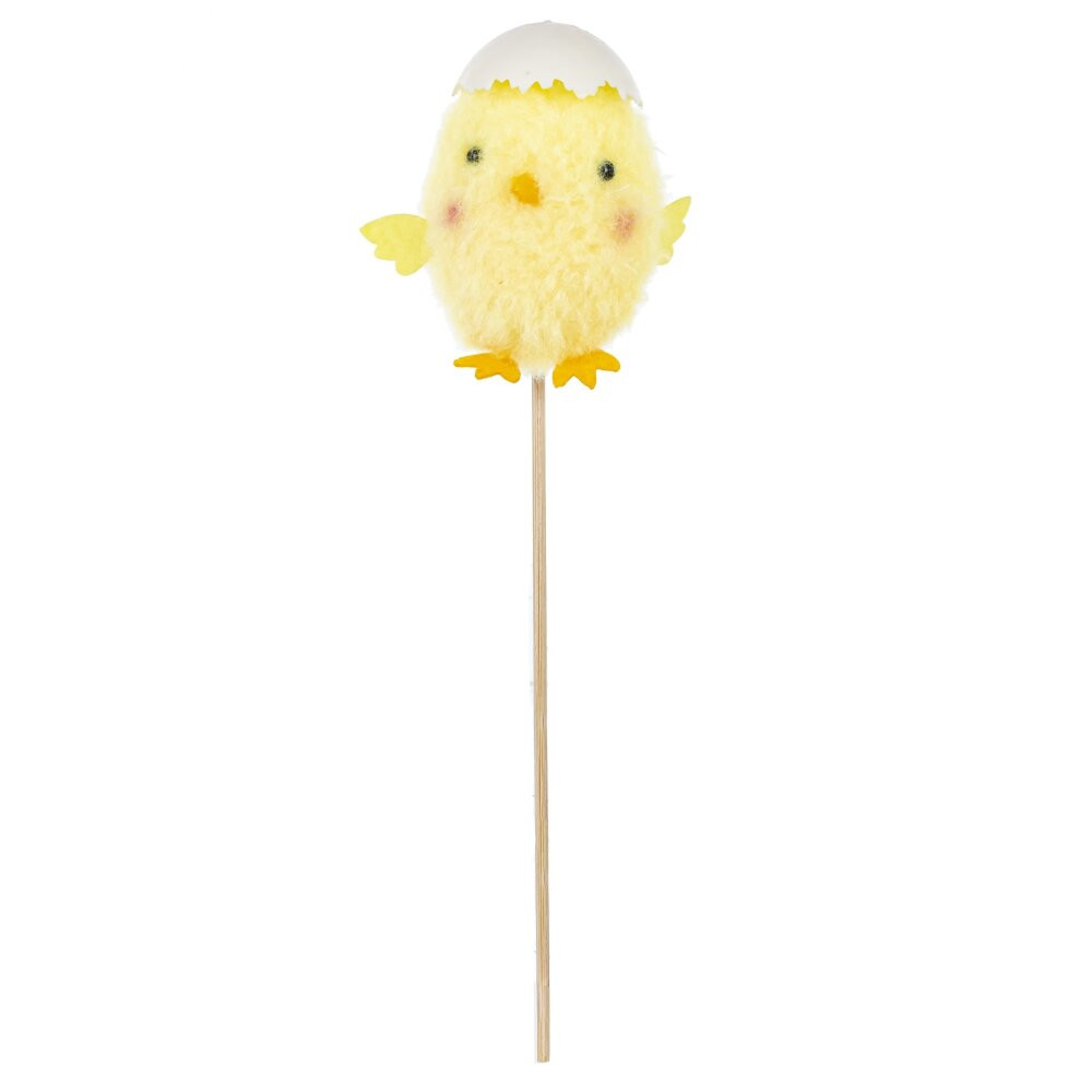 Изделие декоративное (вставка) "Цыпленок" (блок 12 шт) (7*6*8), L7 W6 H25 см, 3в.