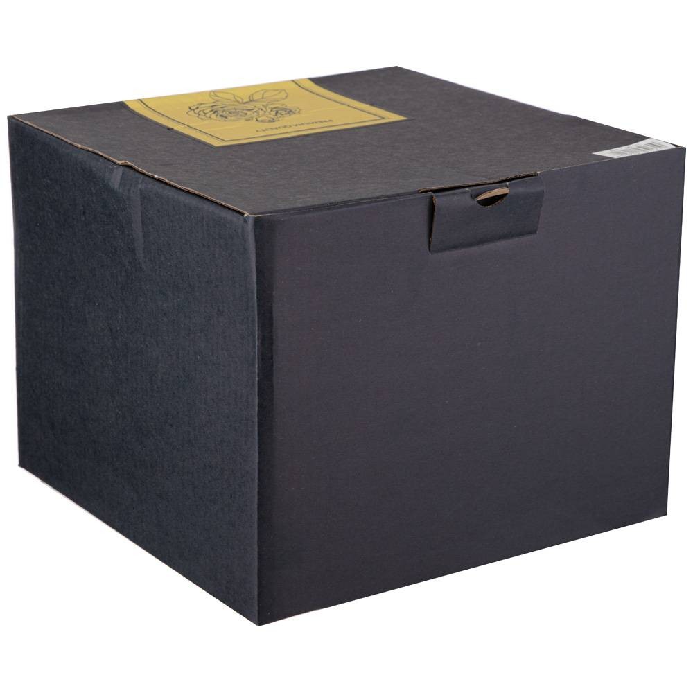 КОНФЕТНИЦА "LEFARD GOLD GLASS" 19,5*19,5 СМ. ВЫСОТА=15 СМ. (КОР=12ШТ.)