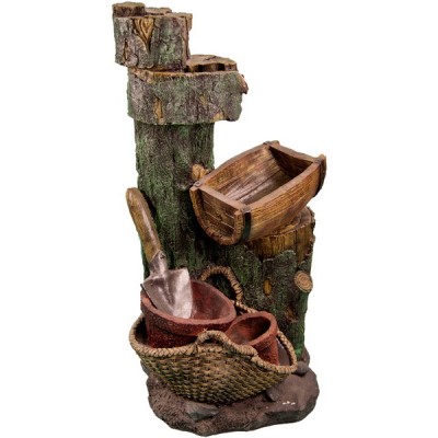 Декоративный фонтан "Садовая утварь"