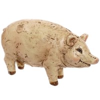 Фигурка декоративная "Свинка", L11 W4 H9 см, 2в