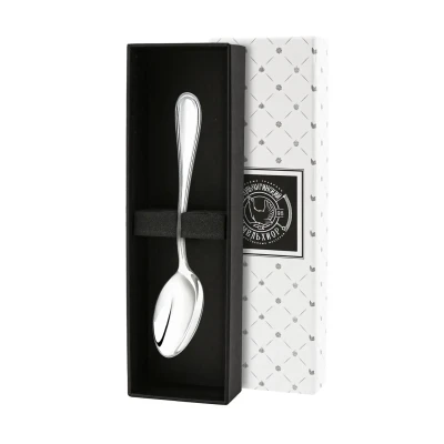 Ложка кофейная "Капелька" посеребренная