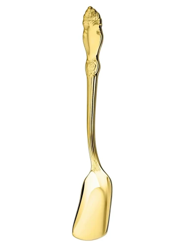 Лопатка для икры "Серебряная роза" позолоченная полностью