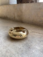 Пепельница круглая латунь полированная 3 NALI ; D=10,5 см h-10 см (8827808)