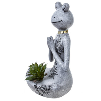 Фигурка декоративная "Лягушка", L18,5 W10,5 H21 см