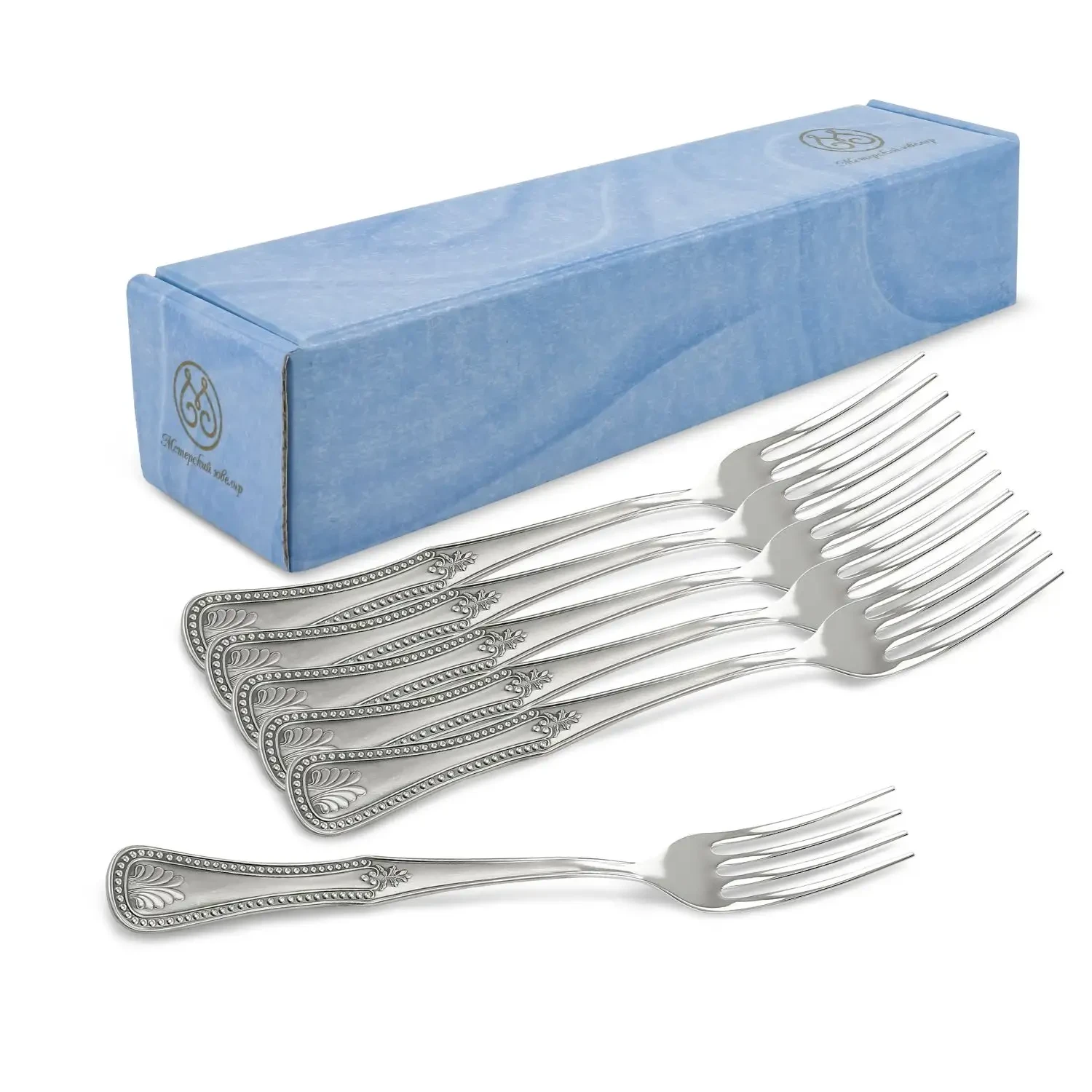 Комплект столовых вилок "№11" с чернением 6 предметов
