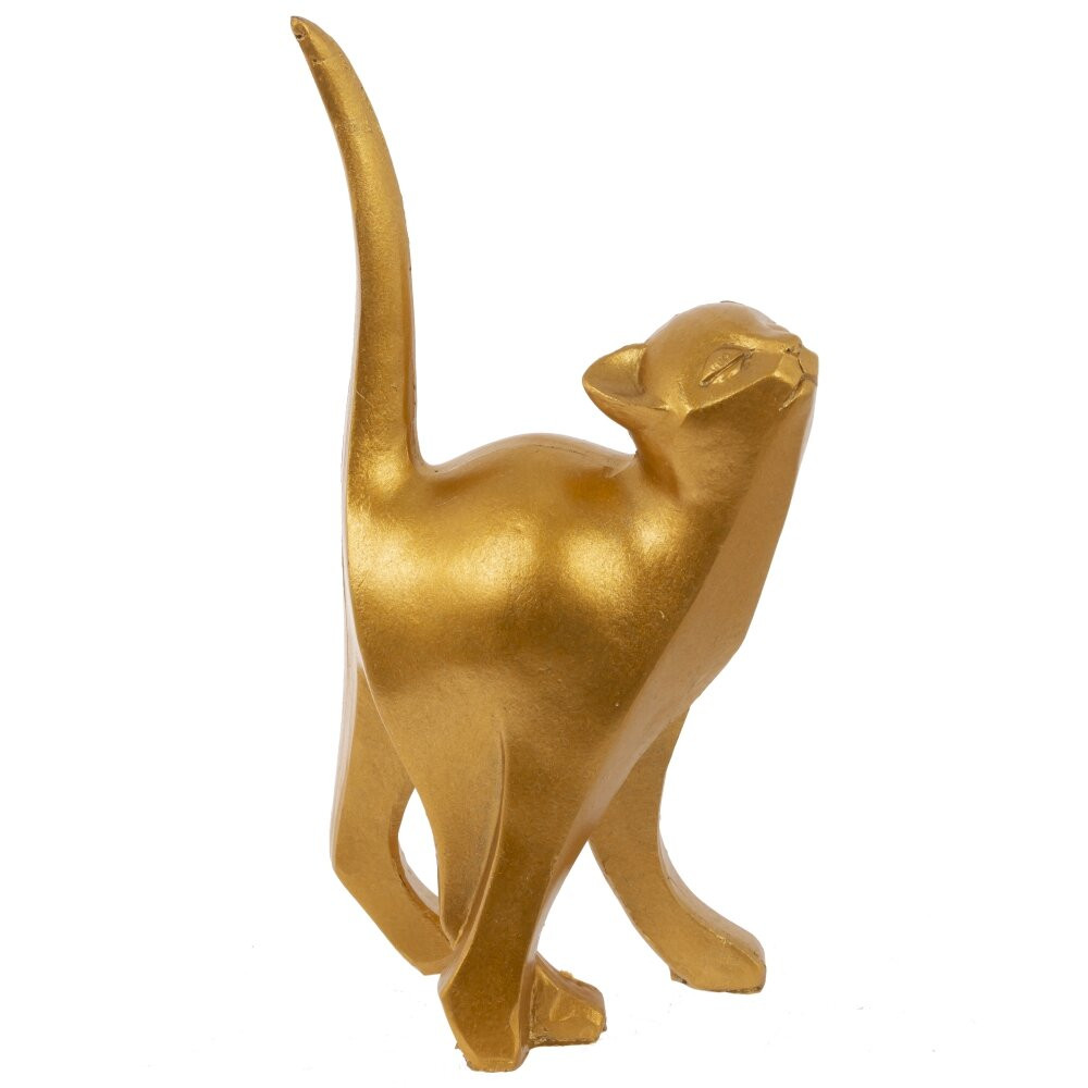 Фигурка декоративная "Золотистая Кошка", L6,1 W3 H13 см