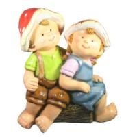 Декоративная садовая фигурка "Два гномика"             