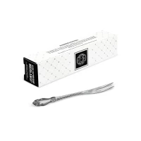 Вилка для лимона "Серебряная роза" посеребренная с чернением