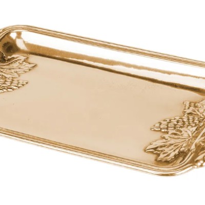 Поднос латунный  "Виноград"