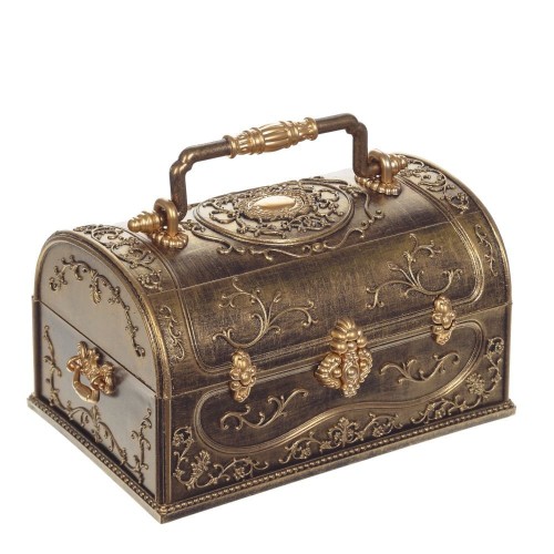 Шкатулка музыкальная "Сундук", L18 W12 H11 см