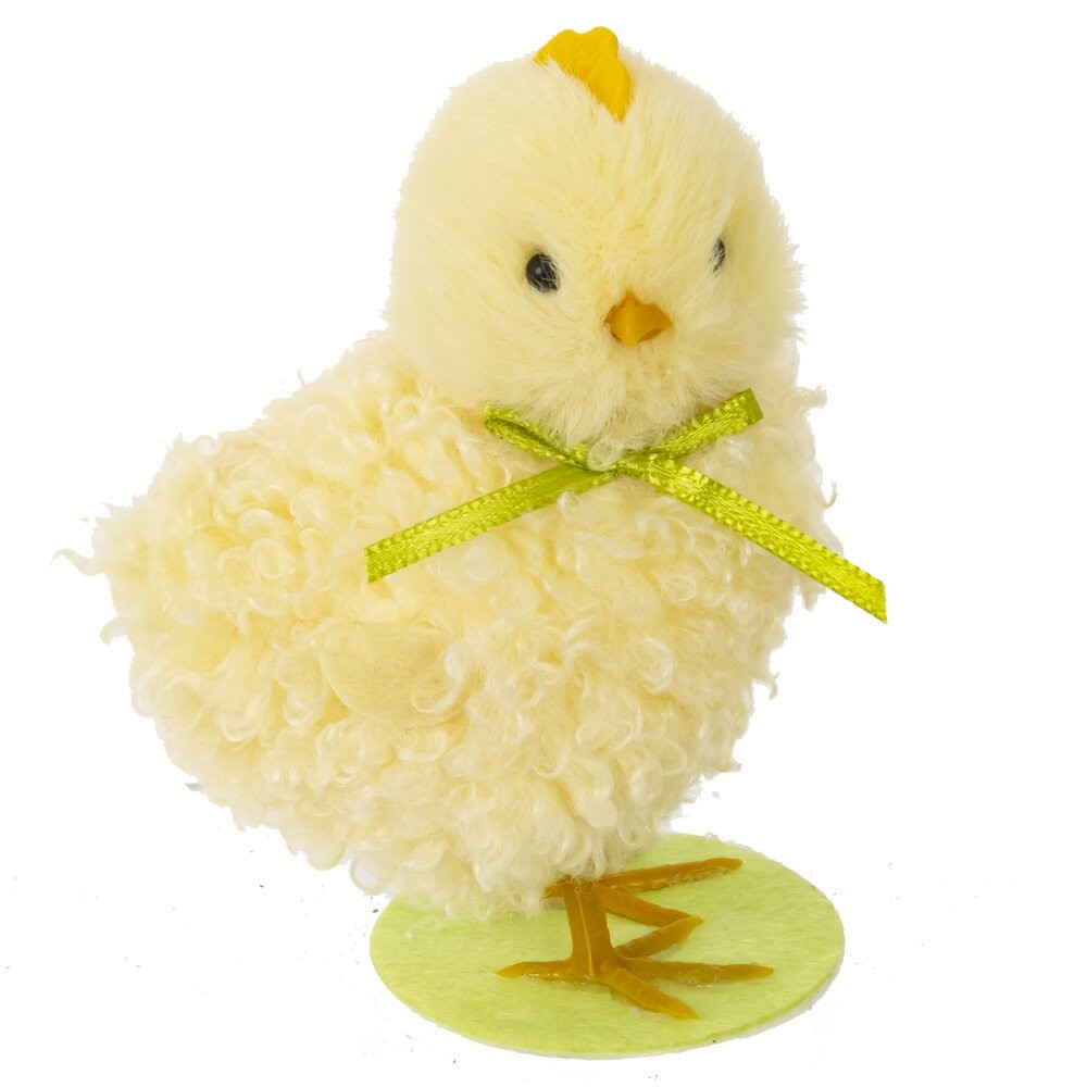 Фигурка декоративная "Цыпленок" (блок 6шт), L7 W5 H10 см, 3в.