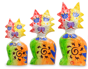 Набор статуэток "Кошки - хозяйки"       