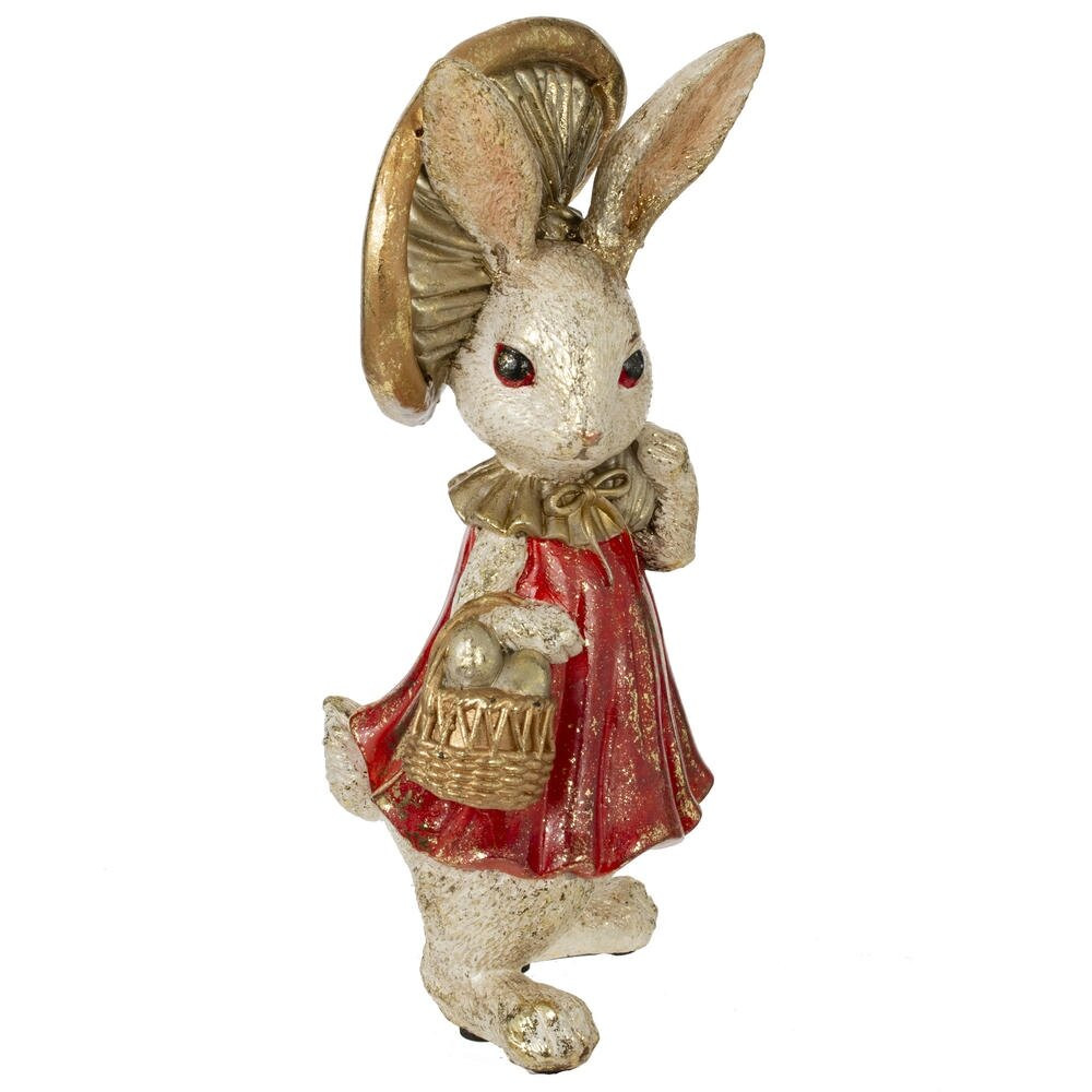 Фигурка декоративная "Зайка", L11,5 W10,5 H20 см