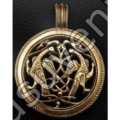 Подвеска "Два ястреба у Древа Жизни"