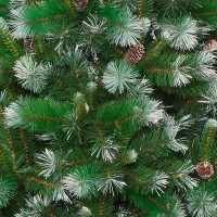 Елка искусственная "Сибирская особая со снегом", L134 W134 H180 см, 753 ветки