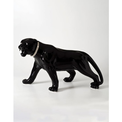 Статуэтка Черная Пантера с кристаллами Swarowski