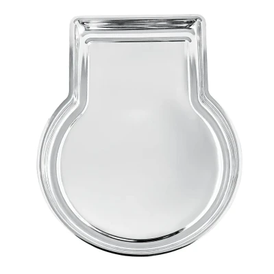 Поднос для самовара никелированный без рисунка