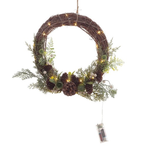 Изделие декоративное подвесное "Композиция" (подсветка, 2хАА, не прилаг.), L30 W10 H30 см