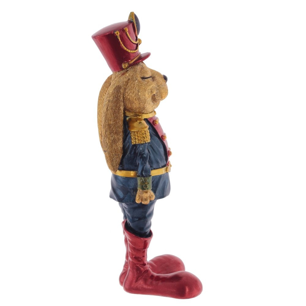 Фигурка декоративная "Солдатик-зайка" (блок из 2шт), L8 W6,5 H21,5 см