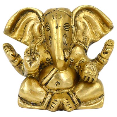 Ганеша статуэтка бронза 75*90*47мм