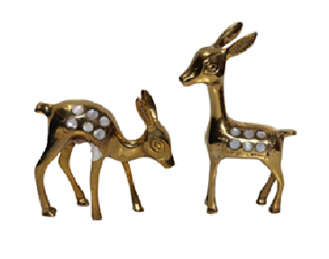 набор латунь резная полированная h-18 см