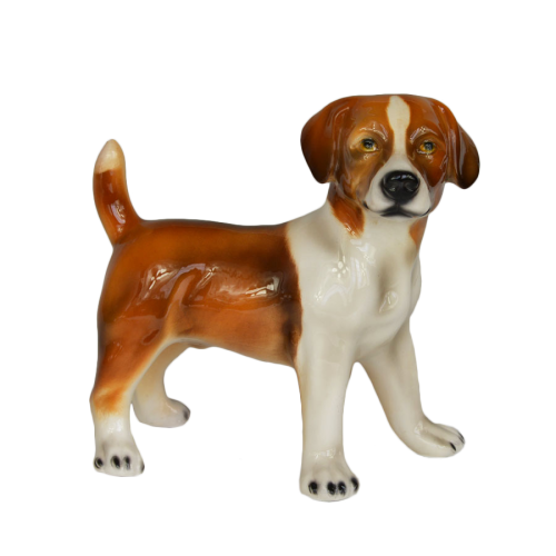 Статуэтка собаки породы Джек Рассел бело-рыжий Статуэтка собаки породы Джек Рассел бело-рыжий