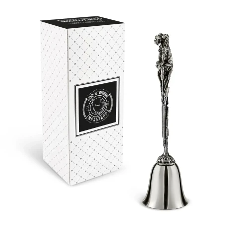 Колокольчик "Охота" никелированный с чернением