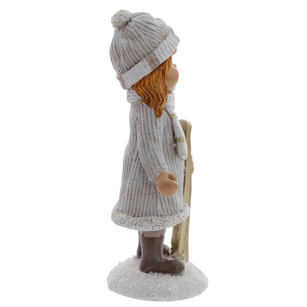 Фигурка декоративная "Мальчик/Девочка", L8 W7 H18 см, 2в.