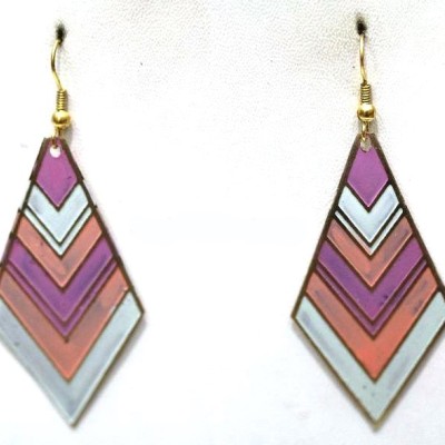 Серьги "Галстучки" №1